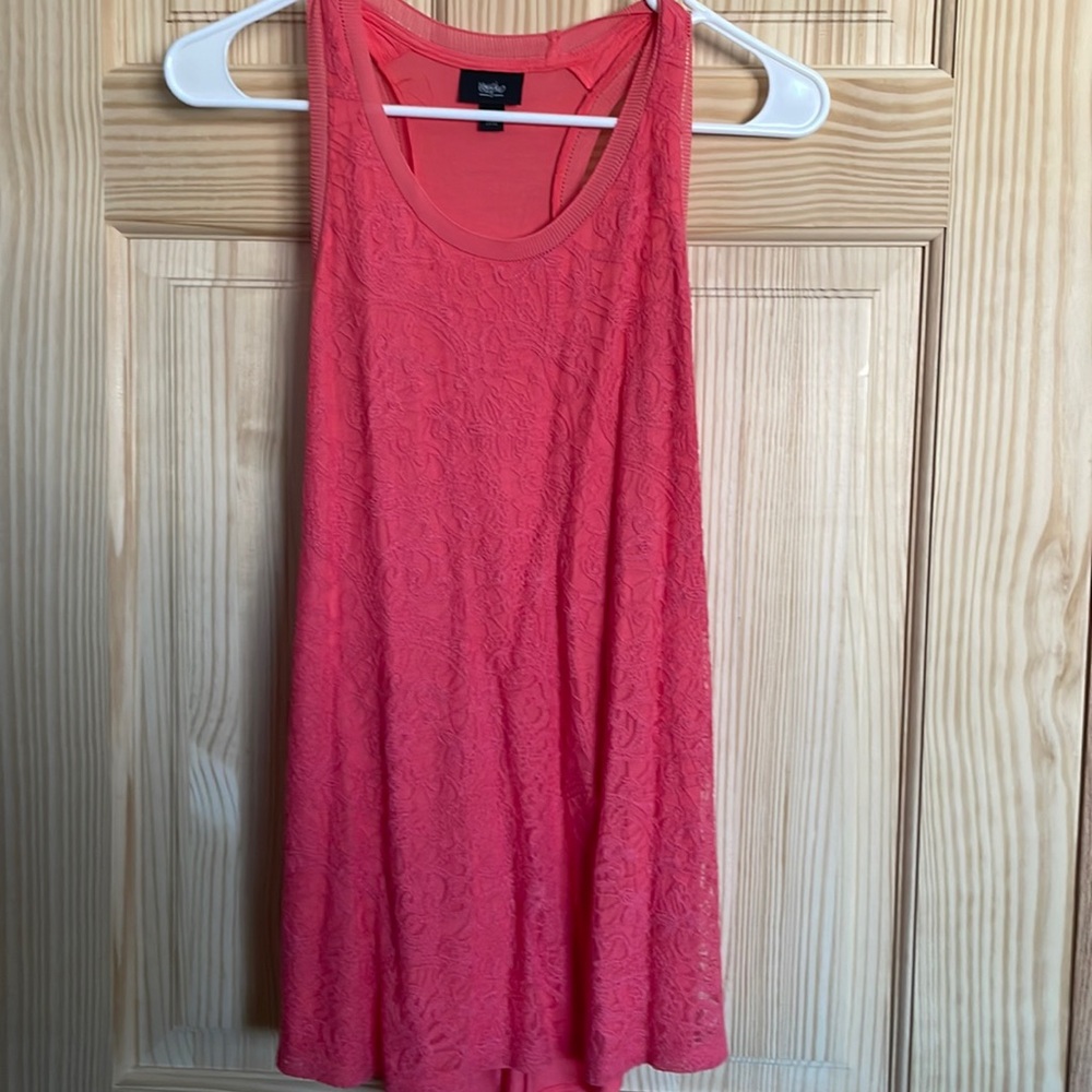 MASSIMO pink lace tank top | Size M | worn once